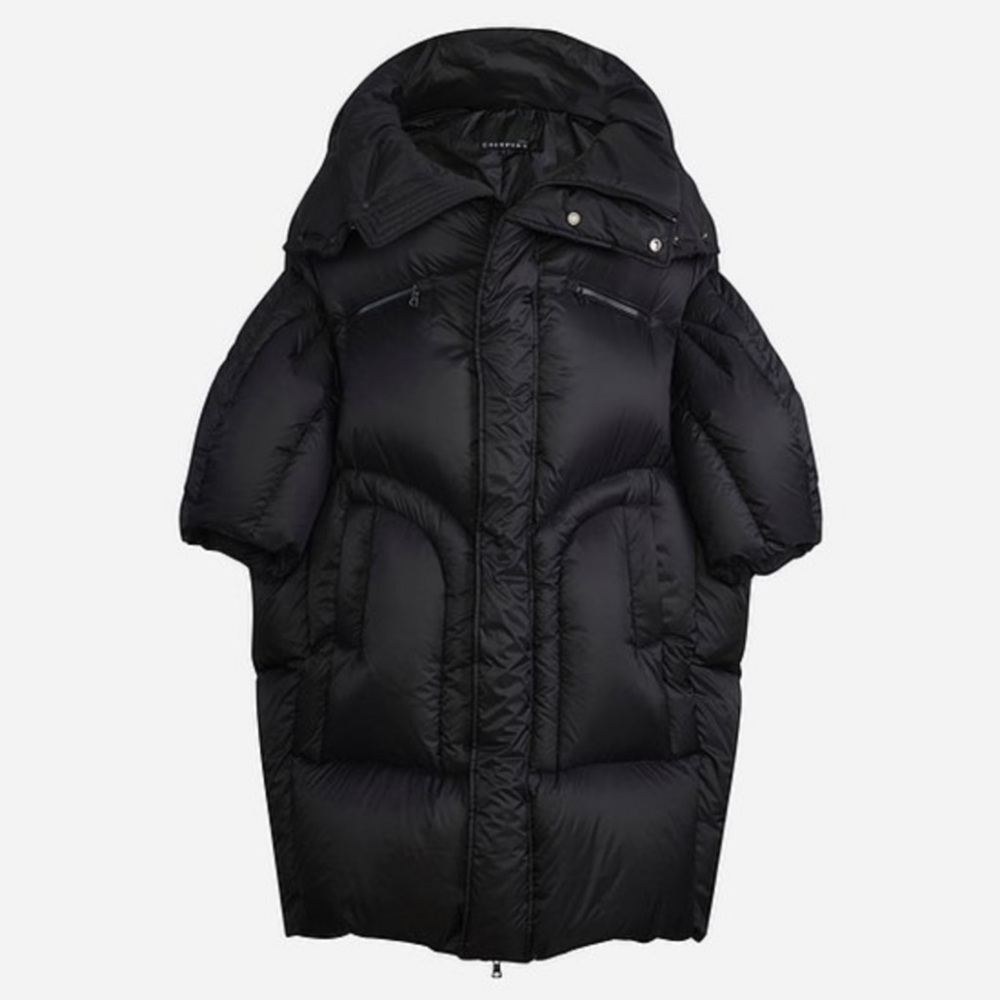 Chenpeng Black Quilted Puffer Jacket
